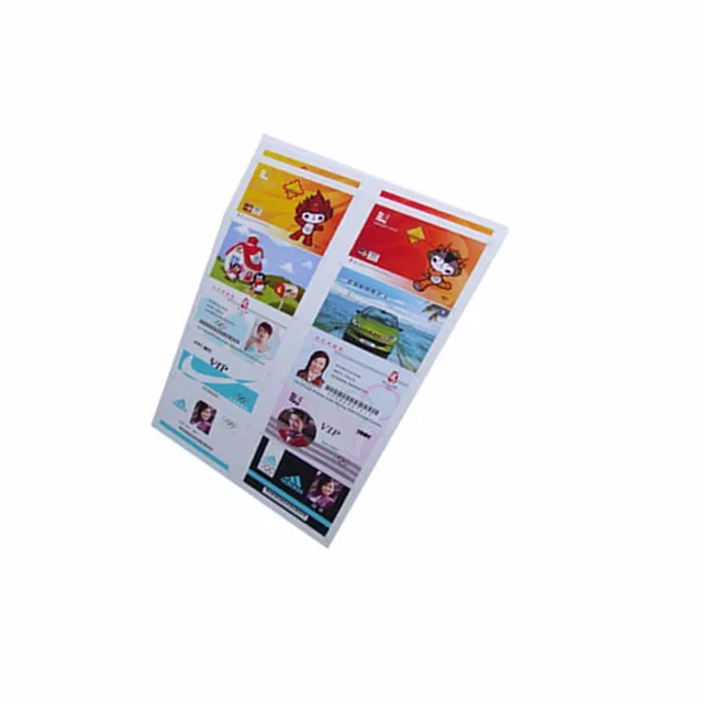 White Digital Plastic Sheet for ID Cards